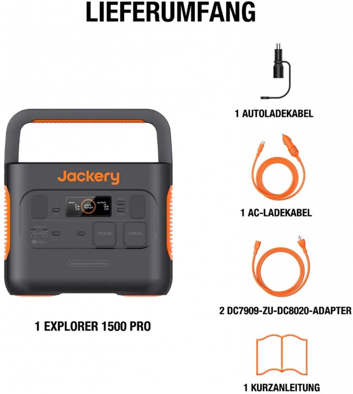 Jackery Explorer 1500 Pro Powerstation Fotogena