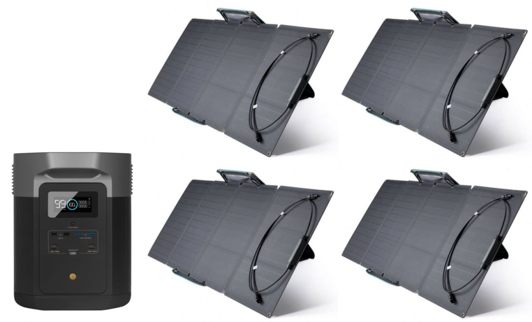 EcoFlow DELTA Max 1600 4 Panneaux Solaires De 110W Foto Erhardt