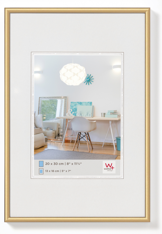 Walther Kunststoffrahmen KV040G New Lifestyle 30x40cm gold