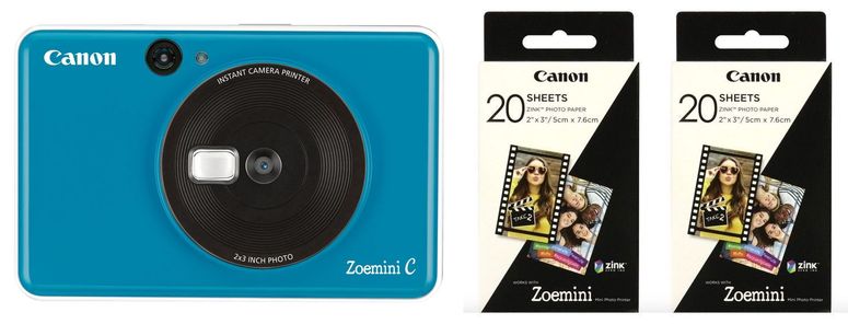 Technische Daten  Canon Zoemini C blau + 2x ZP-2030 20 Bl. Papier