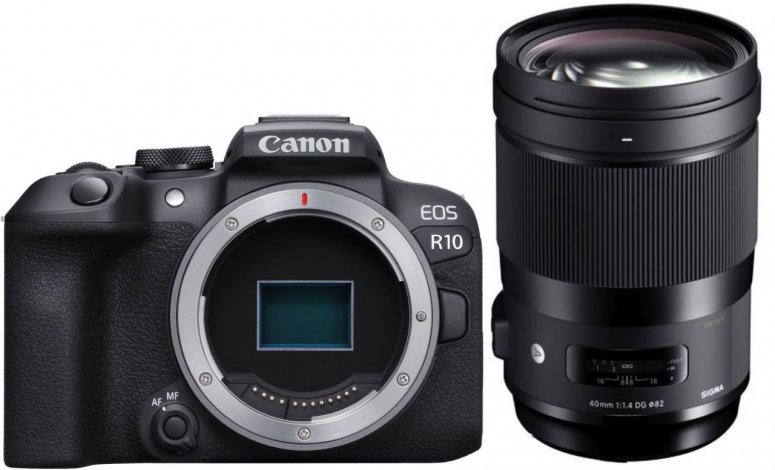 Zubehör  Canon EOS R10 + Sigma 40mm f1,4 DG HSM
