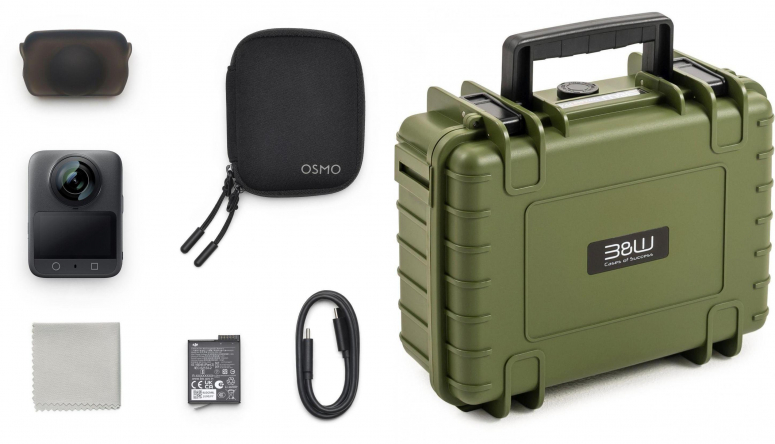 DJI Osmo 360  Standard Combo + B&W Case Typ 1000 Bronze-Grün