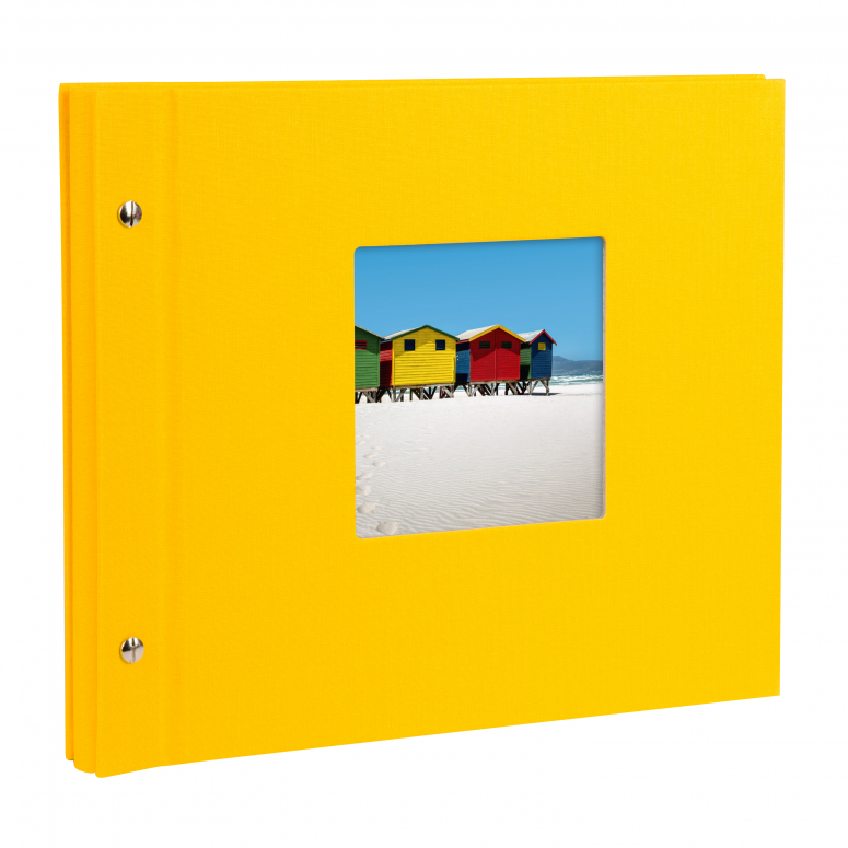 Goldbuch Album à vis Bella Vista jaune 26 971 pages noires