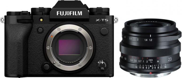 Caractéristiques techniques  Fujifilm X-T5 boîtier + Voigtländer Nokton 23mm f1,2 Fuji X-Mount