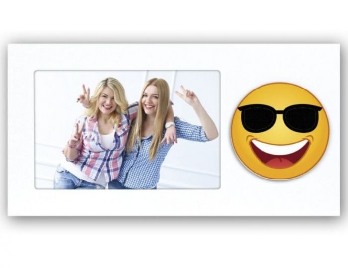 Zep PW4946 Holzbilderrahmen Emoji 3 Sonnenbrille 10x15cm