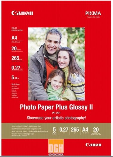 Canon PP-201 Photo Papier Plus Glossy II DinA4 20 Blatt 265 g