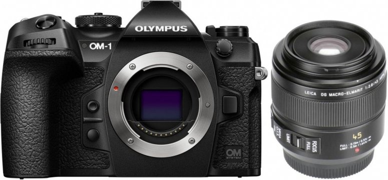 Caractéristiques techniques  OM System OM-1 + Panasonic Leica D 45mm