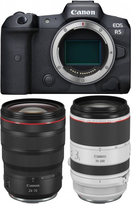 Canon EOS R5 + RF 24-70mm f2.8 + RF 70-200mm f2.8