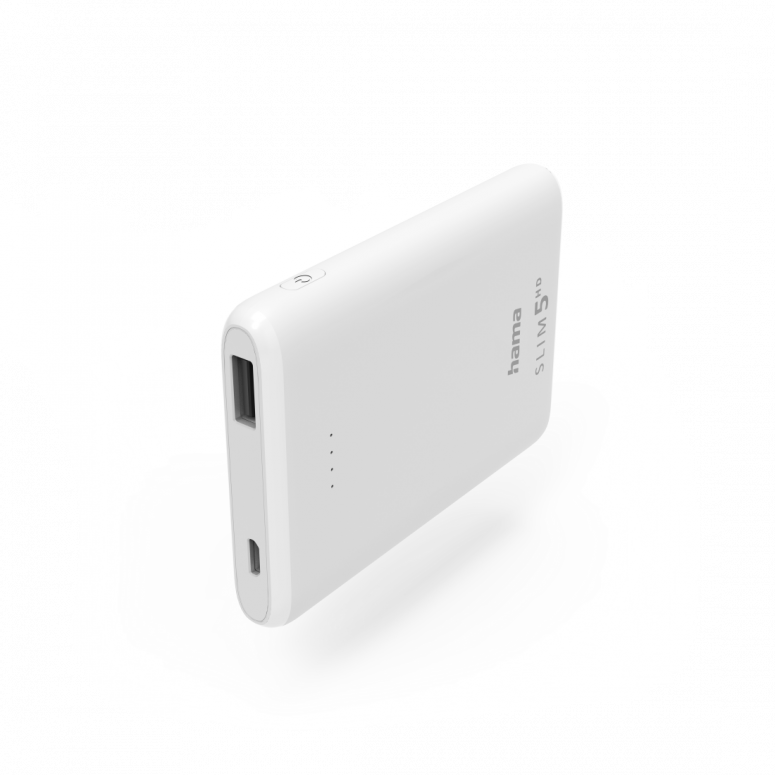 Hama 201667 Power Pack SLIM 5HD 5000mAh white