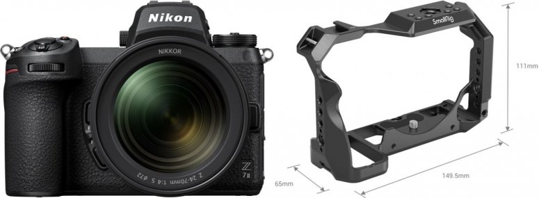 Technische Daten  Nikon Z7 II + 24-70mm + SmallRig 2926 Cage