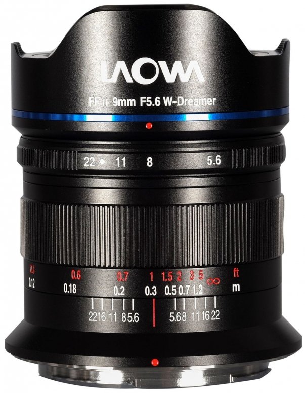 Caractéristiques techniques  LAOWA 9mm f/5,6 FF RL pour Nikon Z