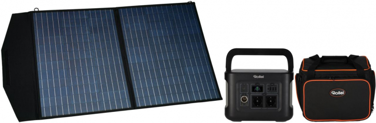 Zubehör  Rollei Power Station 500 + Solar Panel 100W + Tasche