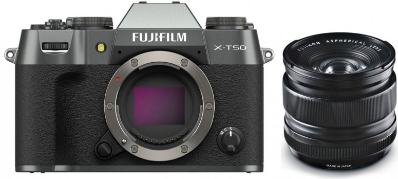 Accessoires  Fujifilm X-T50 Anthracite + XF 14mm f2,8 R