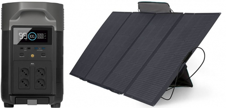 EcoFlow Delta Pro + panneau solaire 400W
