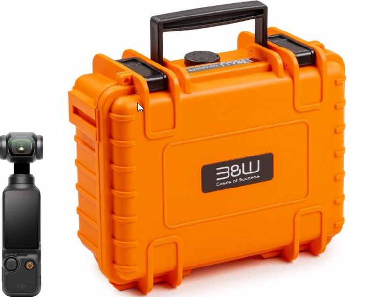 DJI Osmo Pocket 3 + B&W Case Type 500 Orange