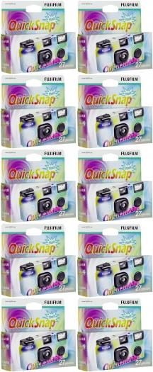 Fujifilm Quicksnap 400 24+3 shots with flash 10 pack
