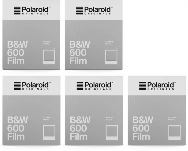 Technische Daten  Polaroid 600 B&W Film 8x 5er Pack