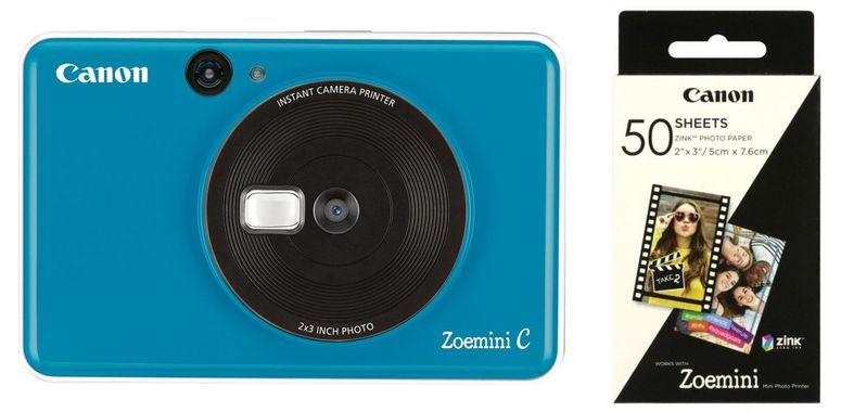 Canon Zoemini C blau + 1x ZP-2030 50 Bl. Papier