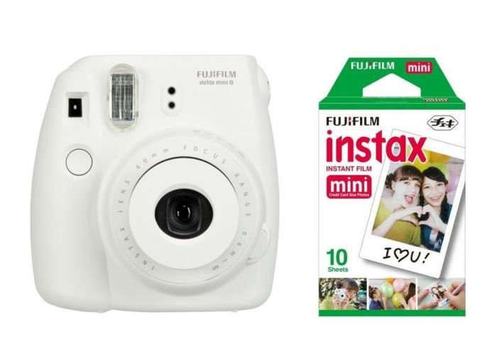 Fujifilm Instax Mini 8 set with film white