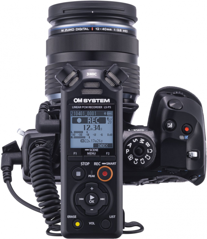 OM System LSP5 Multifunction Audio Recorder Videographer Kit Foto