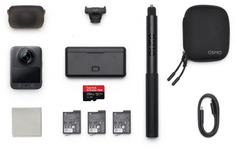 DJI Osmo 360 Adventure Combo + SanDisk microSDXC Extr. Pro 256GB 200MB