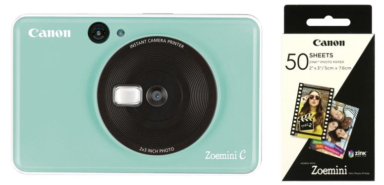 Technische Daten  Canon Zoemini C grün + 1x ZP-2030 50 Bl. Papier