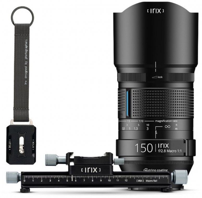 Caractéristiques techniques  Irix 150mm Canon Kit EF + Macro Rail 180