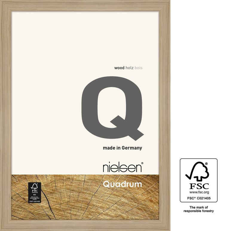 Nielsen Wooden frame 6534003 Quadrum 18x24cm oak