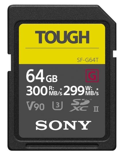 Caractéristiques techniques  Sony 64 Go SDXC UHS-II R300 Tough SF-G64T