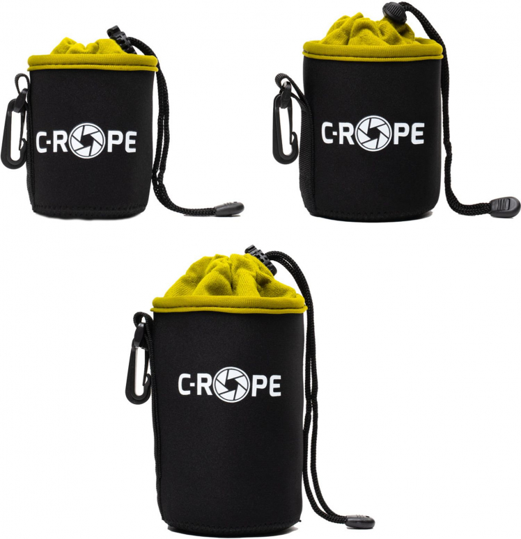 C-Rope neoprene lens bag with fleece lining XS, S, M