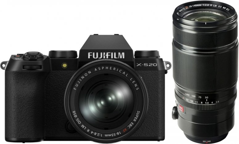 Zubehör  Fujifilm X-S20 + XF 18-55mm + XF 50-140mm