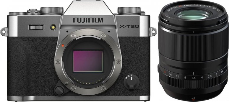 Fujifilm X-T30 II silber + XF 23mm F1.4 R LM WR
