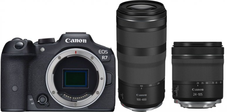 Technische Daten  Canon EOS R7+ RF 24-105mm + RF 100-400mm