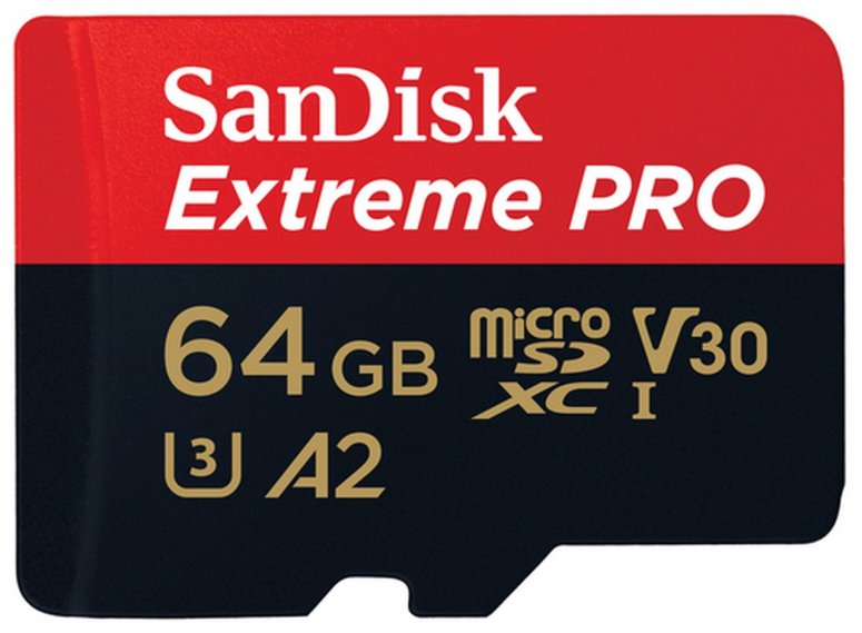 Technische Daten  SanDisk micro SDXC Extreme Pro 64GB 200MB/s V30