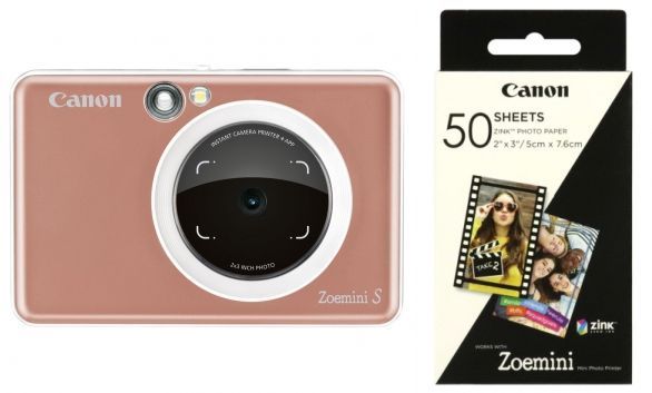Accessoires  Canon Zoemini S Rose Gold + 1x ZP-2030 50 bl. Papier