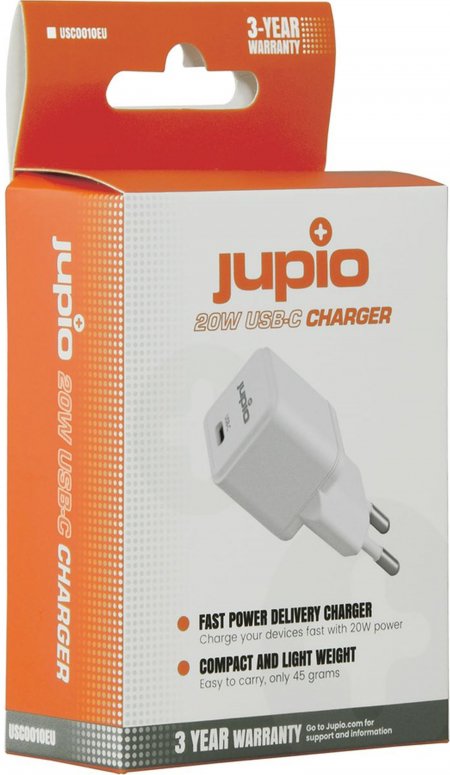 Caractéristiques techniques  Jupio Single USB-C Wall Charger 20W (EU)