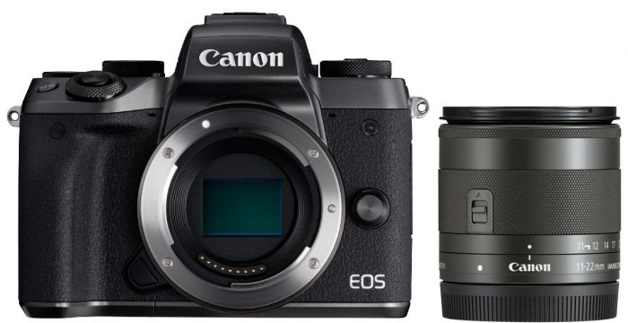 Caractéristiques techniques  Canon EOS M5 + EF-M 11-22mm f4,0-5,6 IS STM
