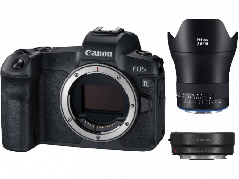 Technische Daten  Canon EOS R + EF-Adapter + ZEISS Milvus 18mm f2,8