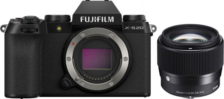 Caractéristiques techniques  Fujifilm X-S20 + Sigma 56mm f1,4 DC DN (C)