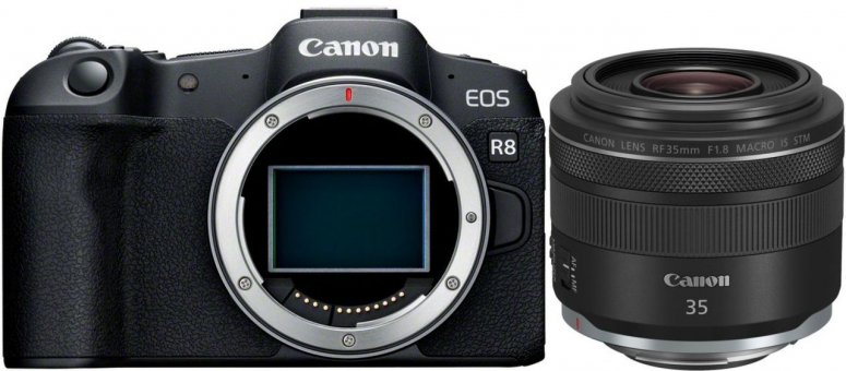 Zubehör  Canon EOS R8 + RF 35mm f1,8 IS STM Macro