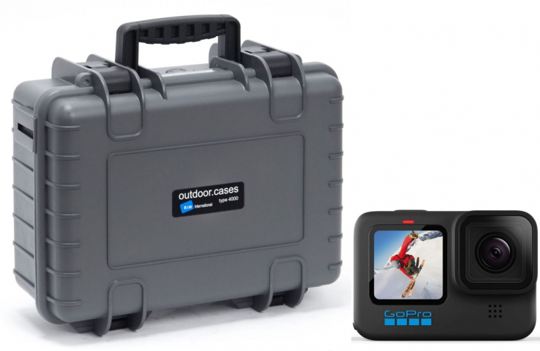 Technische Daten  GoPro HERO10 Black + B&W Case Typ 4000 dunkelgrau