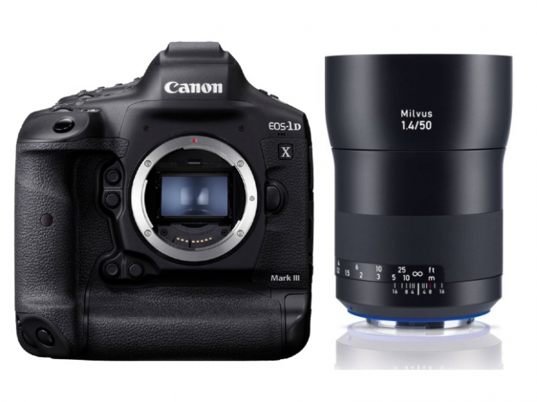 Zubehör  Canon EOS-1D X Mark III + ZEISS Milvus 50mm f1,4