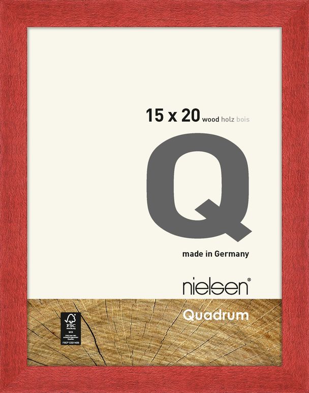 Nielsen Holzrahmen 6517011 Quadrum 15x20cm rot