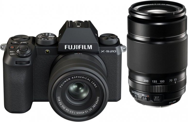Technische Daten  Fujifilm X-S20 + XC 15-45mm + XF 55-200mm