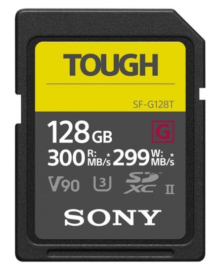 Caractéristiques techniques  Sony 128GB SDXC UHS-II R300 Tough SF-G128T