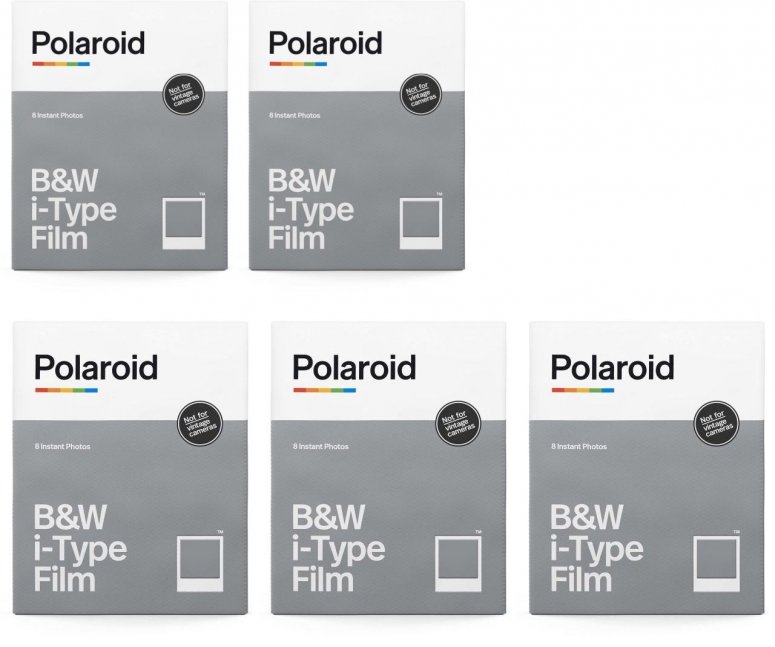 Polaroid Film i-Type B&W 8x paquet de 5
