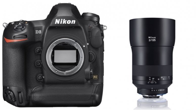 Zubehör  Nikon D6 + ZEISS Milvus 135mm f2