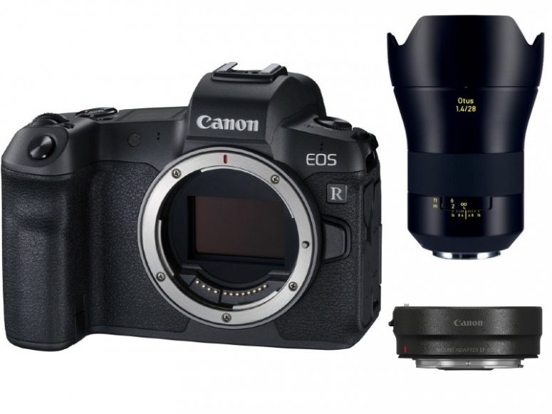 Zubehör  Canon EOS R + EF-Adapter + ZEISS Otus 28mm f1,4