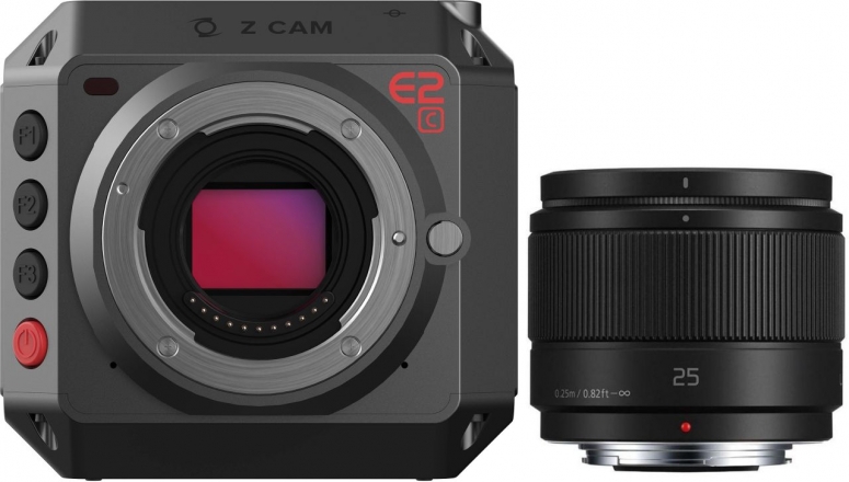 Z-Cam E2C + Panasonic Lumix G 25mm f1,7 schwarz