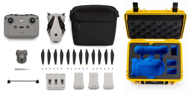 DJI Lito X1 FMC (DJI RC-N3) + B&W Case Type 2000 yellow